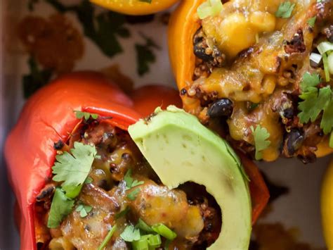 Healthy Recipes Southwestern Turkey Quinoa Stuffed Peppers Recipe