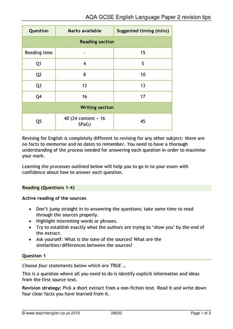 As before you can download the aqa past paper here, work through each of the questions, and then compare your answers with the video solutions. Aqa Paper 1 Question 5 Past Papers / This Much I Know About A Step By Step Guide To The Writing ...