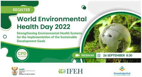 World Environmental Health Day Webinar On 26 September 2022 Garden