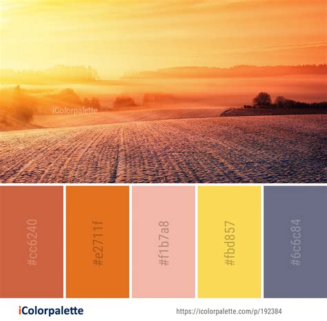 Color Palette Ideas From Sky Dawn Sunrise Image Icolorpalette