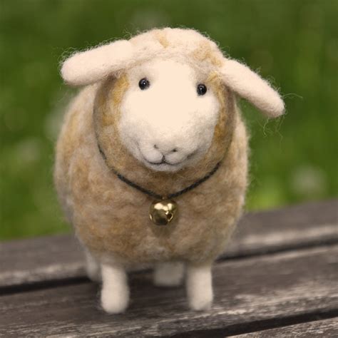 Handmade Felted Needlefelted Wool Lamb Sheep