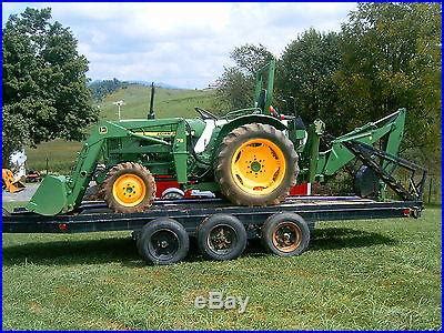 Top quality, top efficiency, good health, safety first & be honest. 4WD John Deere 950 Tractor w\ Front End Loader, Backhoe ...