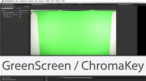 Premiere Pro Tutorial Green Screen Chroma Keying YouTube
