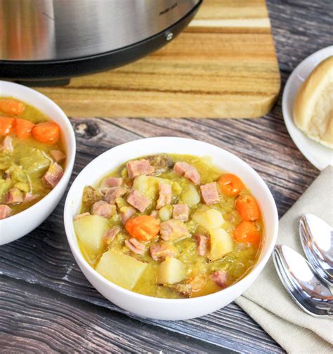 Slow Cooker Pea Soup With Ham And Potatoes