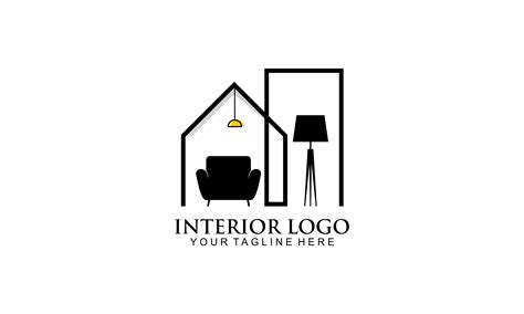 Interior Room Gallery Furniture Logo Grafik Von Deemka Studio