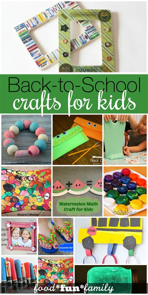 16 Back To School Crafts For Kids Craft Round Up