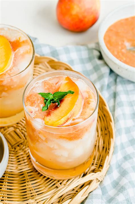 Quick And Easy Fresh Peach Lemonade Recipe Sweet Cayenne