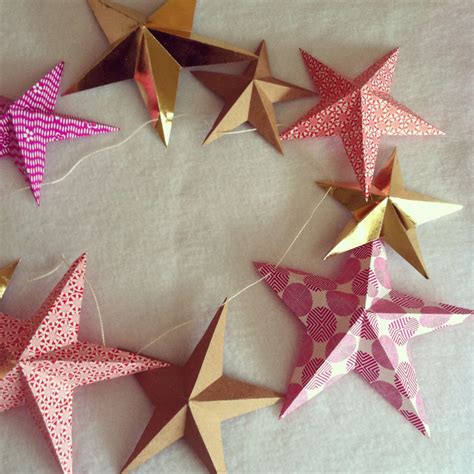 Make Paper Star Garland As Seen In Marie Claire Weihnachtspapier