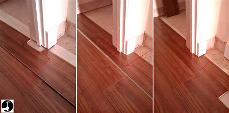 Laminate wood floors may look like hardwood, but they require a special cleaning plan. Laying laminate in a doorway