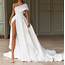 Elegant White Prom Dress With Slit Ball Dresses Cocktail  Etsy