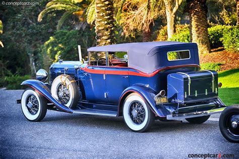 The restored interior features a painted wood grained. 1931 Auburn Model 8-98 A