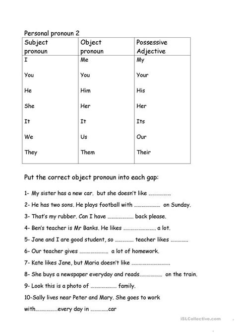 You have already completed the quiz before. personal pronouns