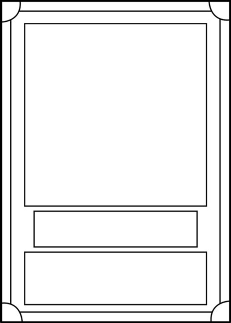 Trading Card Template Front By Blackcarrot1129 On Deviantart