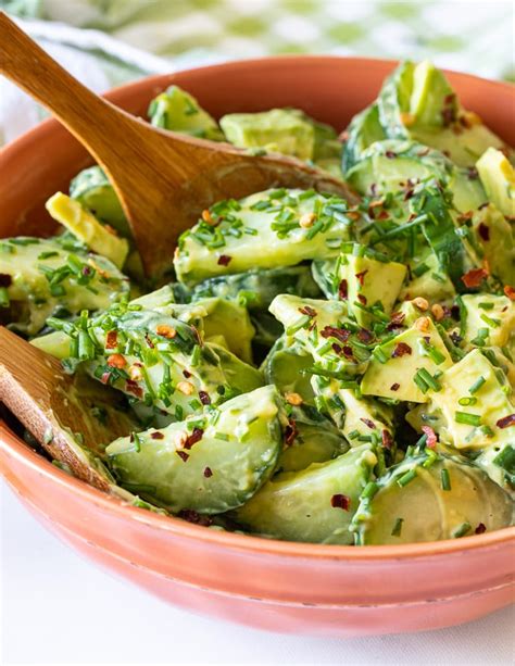 Cucumber Avocado Salad A Virtual Vegan