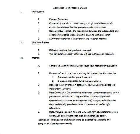 Research Report Outline Template