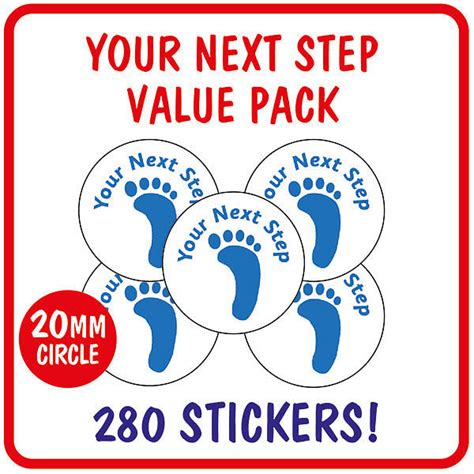 Your Next Step Stickers Value Pack X 280 20mm