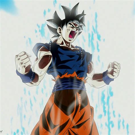 Goku Ultra Instinct Power Up Dragonballsuper Anime Anime Luta