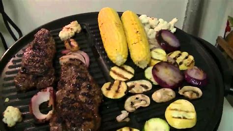 Grilling Steaks on the George Foreman Indoor/Outdoor Grill ...