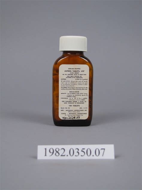 Aspirin Tablets Smithsonian Institution