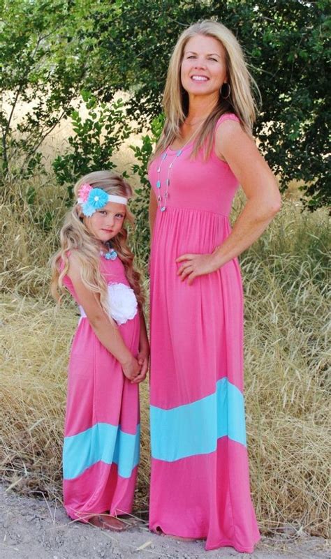 Bright Colors Mother Daughter Outfits Mother Daughter Matching