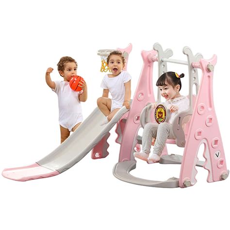 Toddler Slide And Swing Set 3 In 1 Kids Slide Toddler Slide With