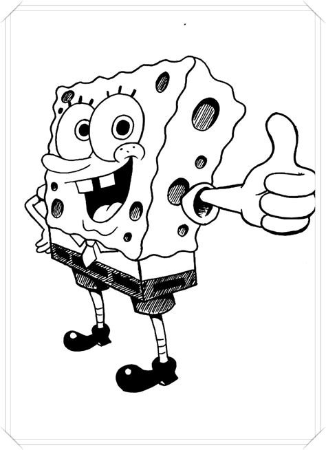 Bob Esponja Colorear Para Spongebob Coloring Personajes Pages Printable