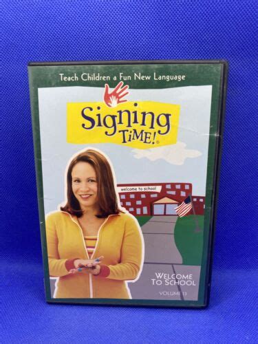 Signing Time Vol 13 Welcome To School Dvd 2004 823860000405 Ebay