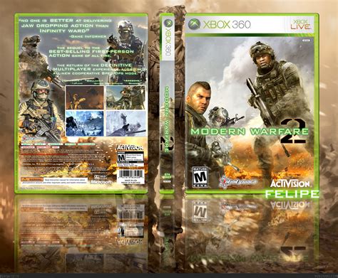 Modern Warfare 2 Xbox 360 Box Art Cover By Felipe