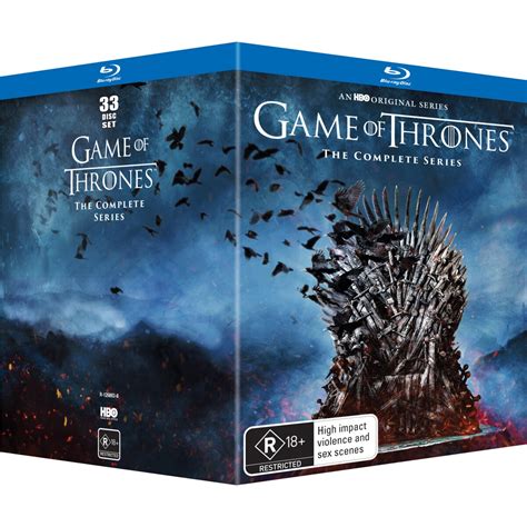 4.9 out of 5 stars with 17 ratings. Game of Thrones: Seasons 1-8 Bluray Box Set | BIG W