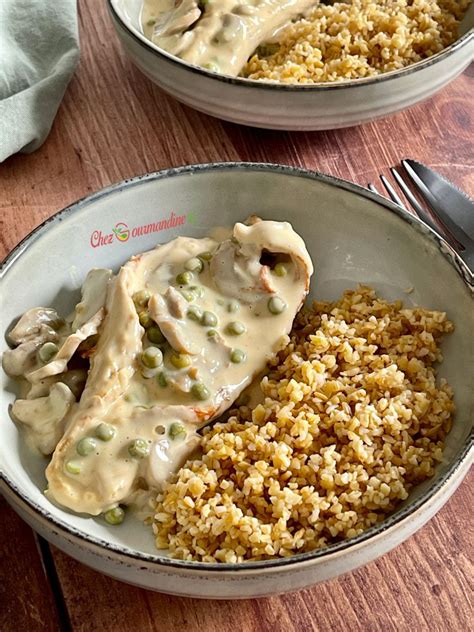 Escalopes de dinde à la crème au Cookeo
