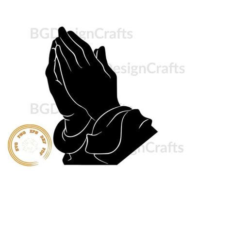 Praying Hands Svg Praying Hands Silhouette Cut File Clipa Inspire
