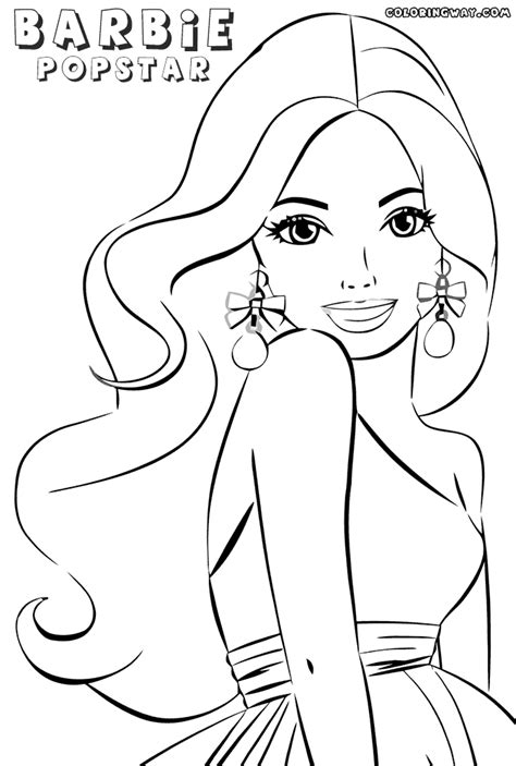 Barbie Popstar Coloring Pages Coloring Pages To Download