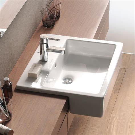 Duravit Vero Air Semi Recessed Basin 038255 Just Bathroomware