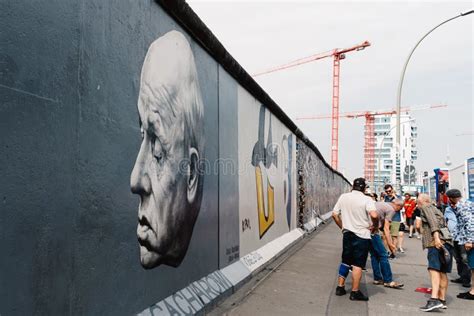 East Side Gallery In The Famous Berlin Wall In Germany Editorial Image