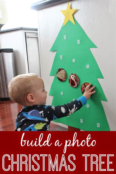Kids will love these ideas to create during winter break! Toddler Approved!: Build a Photo Christmas Tree for Babies ...