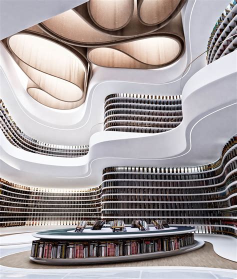 Futuristic Library In London Uk By Mirofuturistic