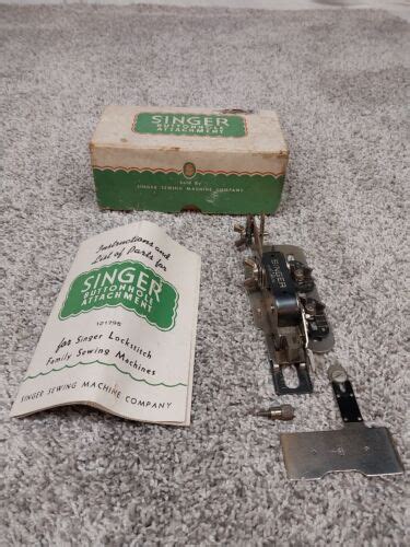 Vintage Singer Model Sewing Machine Buttonhole Attachment