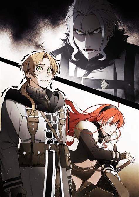 DdukaE On Twitter Mushoku Tensei Volume Illustration Orsted Rudeus Eris Greyrat Color