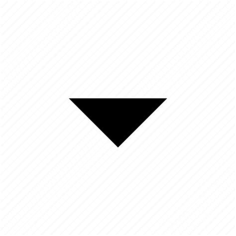 Arrow Down Drop Menu Triangle Icon Download On Iconfinder