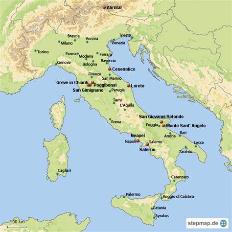 Sandstrände sind in kroatien aber rar, viele strände sind kiesig, felsig oder betoniert. StepMap - Amalfatanische Küste & Ischia - Landkarte für ...