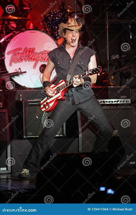 Ted Nugent Performs In Concert Editorial Stock Image Image Of