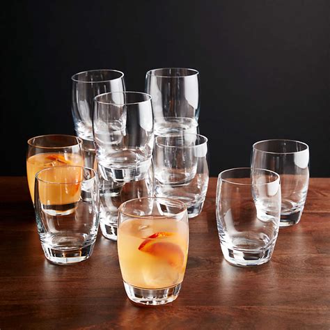 Otis Double Old Fashioned Glasses Set Of 12 Reviews Crate And Barrel