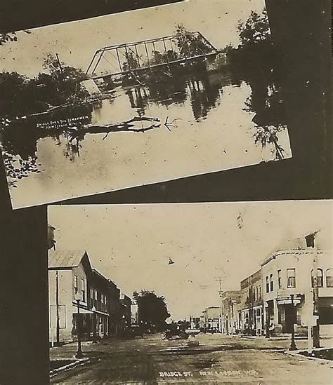 Waterfront building site on hideaway lake with access to castle rock lake which is the 4th biggest in wisconsin. US WI New Lisbon WI Circa 1920 RPPC The Milwaukee RR Railr ...