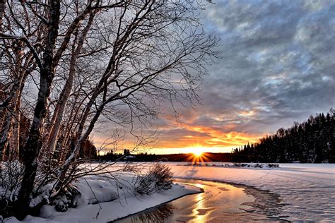 Winter Landscape Sunset Twilight - Free photo on Pixabay