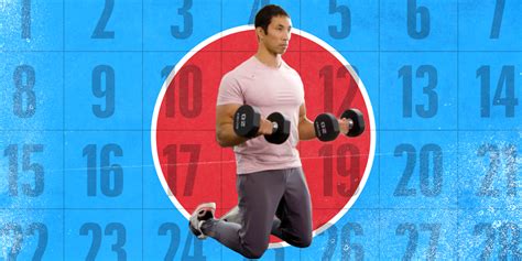 The Men S Health 30 Day Dumbbell Challenge Daily Workouts