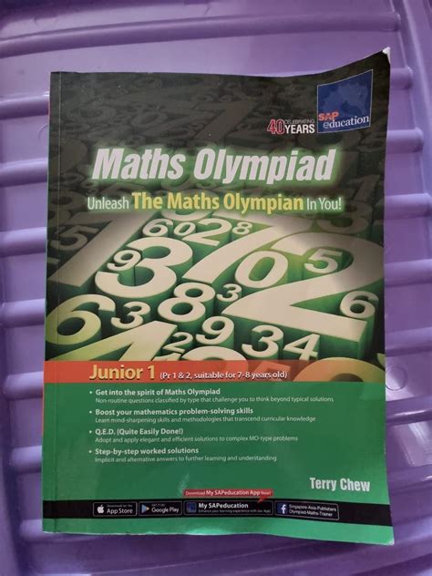 Maths Olympiad Junior 1 By Terry Chew Hobbies And Toys Books