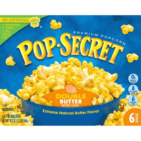 Pop Secret Double Butter Microwave Popcorn 6 Ct Palomitas De Maíz