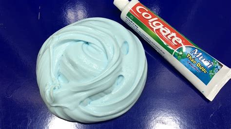 Diy Toothpaste Fluffy Slime No Shaving Cream No Glue No Borax