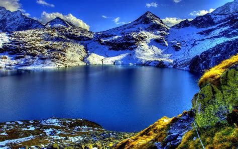 Beautiful Sceneries Wallpaper ~ Scenery Mountain Lake Nature Alps