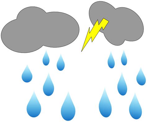 Lightning Rain Cloud Coloring Book Colouring Xanthochroi Coloring